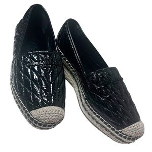 Karl Lagerfeld Paris quilted platform espadrilles Size 9.5